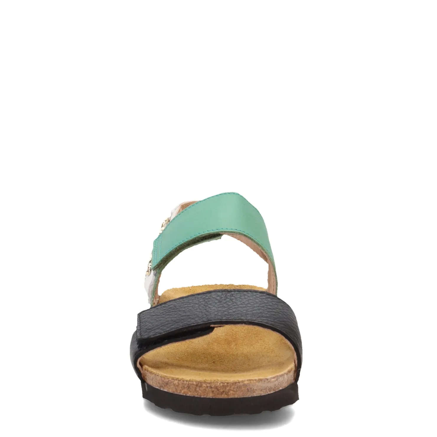 Wedges*Naot Women's , Eliana Sandal Black/Jade/White