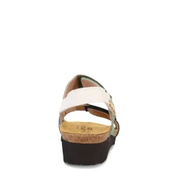 Wedges*Naot Women's , Eliana Sandal Black/Jade/White