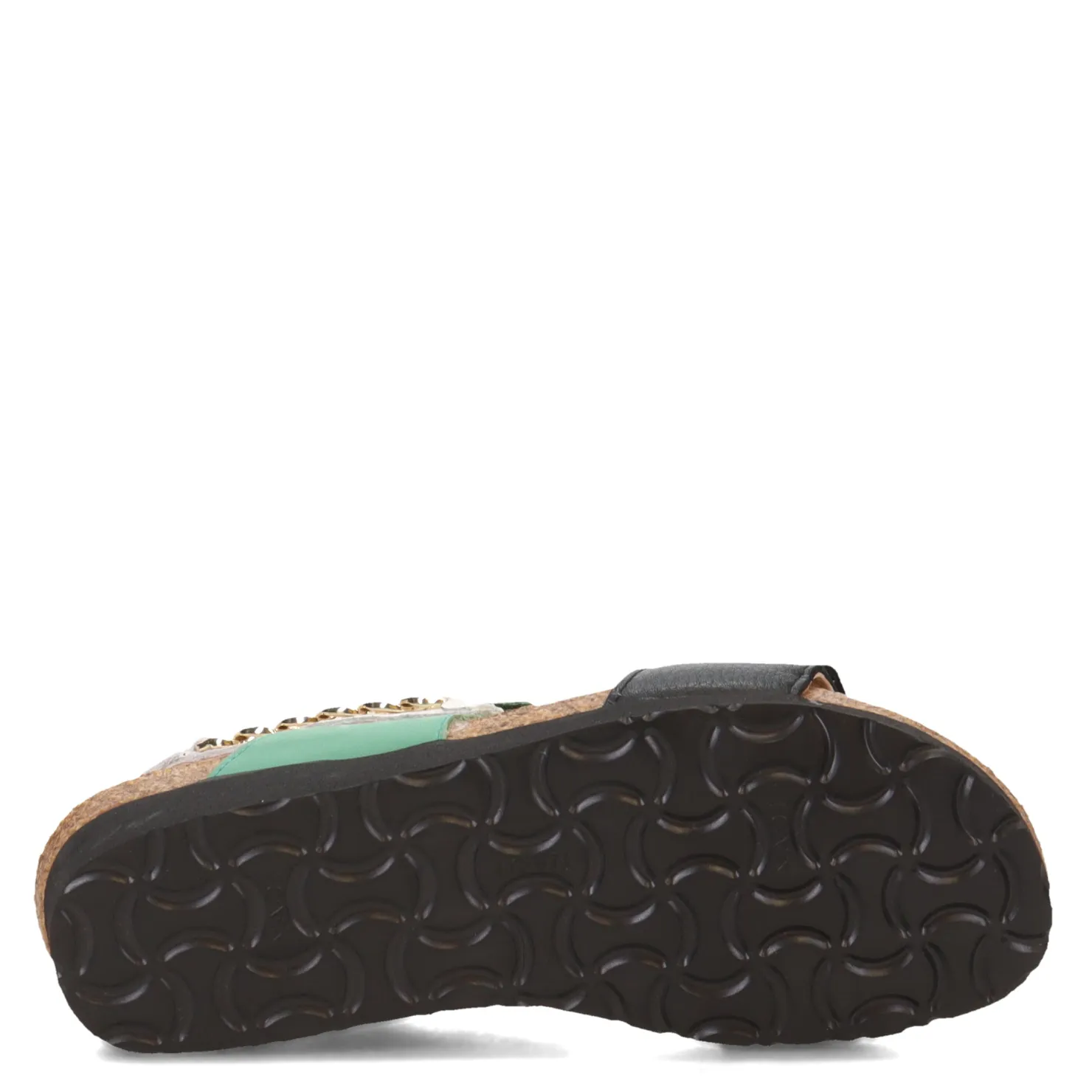 Wedges*Naot Women's , Eliana Sandal Black/Jade/White