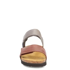 Wedges*Naot Women's , Eliana Sandal Chestnut/Foggy Gray/Ink
