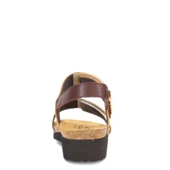 Footbed Sandals*Naot Women's , Eliana Sandal Ivory/Marigold/Brown