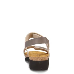 Footbed Sandals*Naot Women's , Eliana Sandal White/Khaki/Foggy Gray
