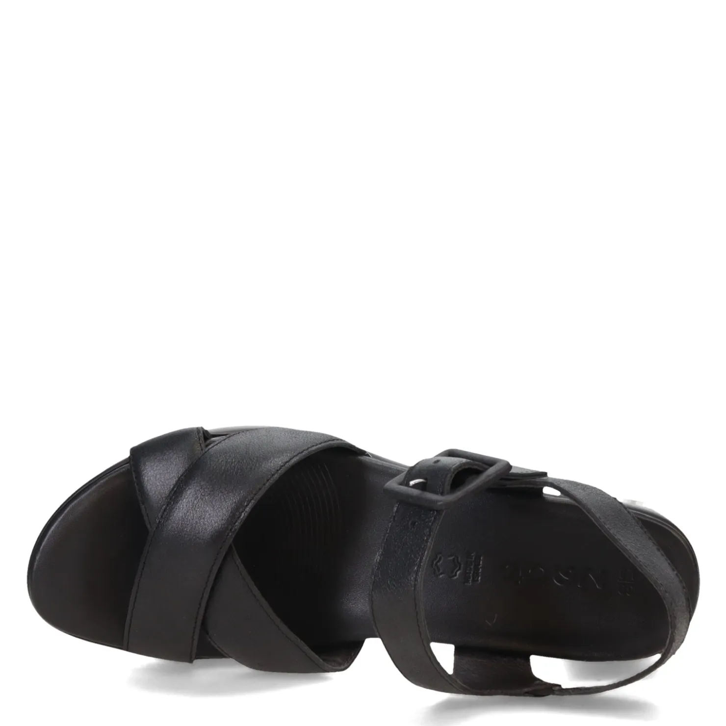 Footbed Sandals*Naot Women's , Elite Sandal Black Shiny