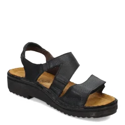 Footbed Sandals*Naot Women's , Enid Sandal Jet Black