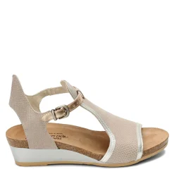 Footbed Sandals*Naot Women's , Fiona Sandal Beige Reptile