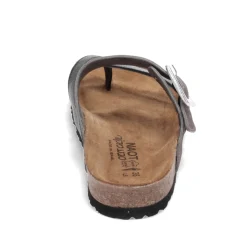 Footbed Sandals*Naot Women's , Fresno Sandal Black Taupe