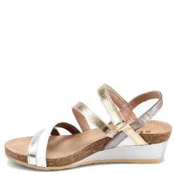 Wedges*Naot Women's , Hero Sandal Silver / Gold Mix