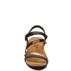 Footbed Sandals*Naot Women's , Hero Sandal Black / Pewter