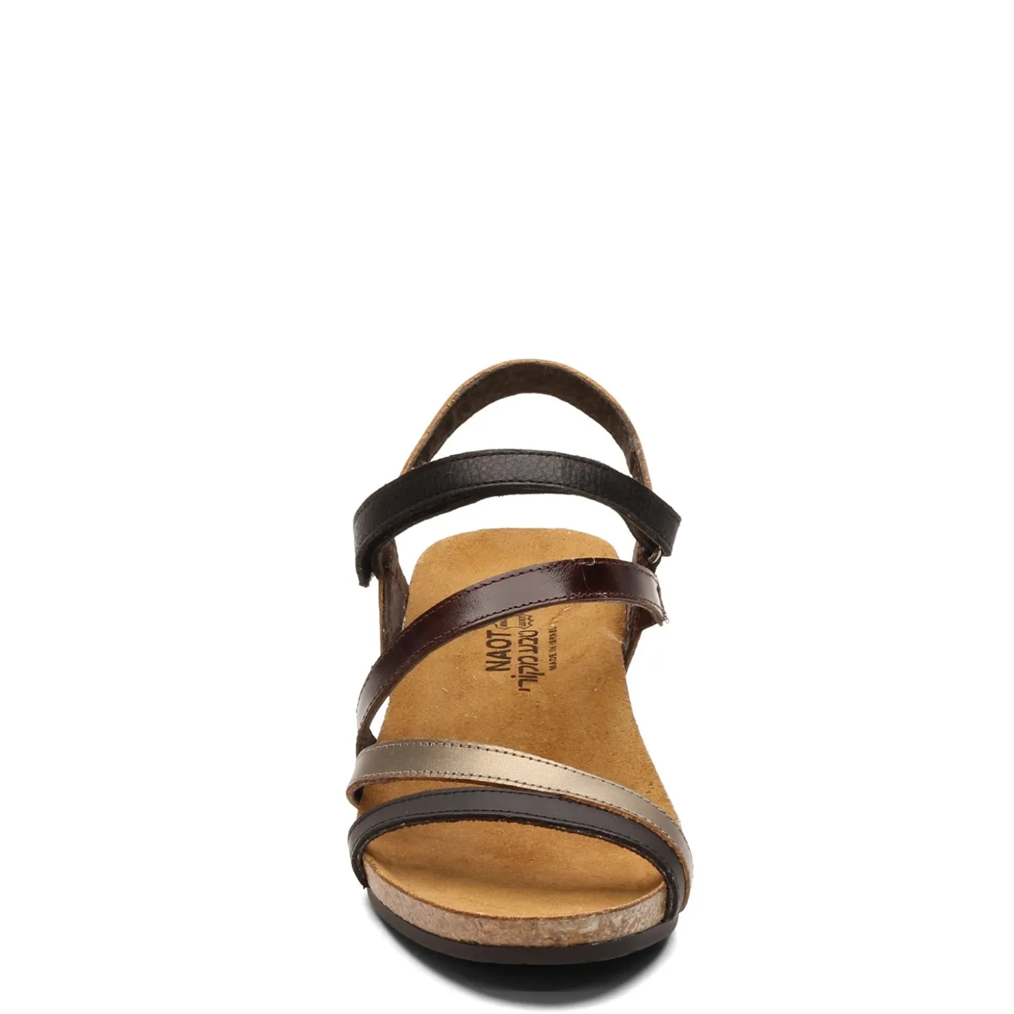 Footbed Sandals*Naot Women's , Hero Sandal Black / Pewter