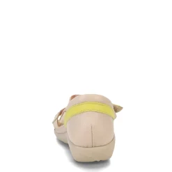 Footbed Sandals*Naot Women's , Karawa Sandal Soft Ivory/Lime/Beige