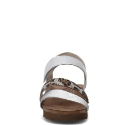 Wedges*Naot Women's , Krista Sandal White Silver