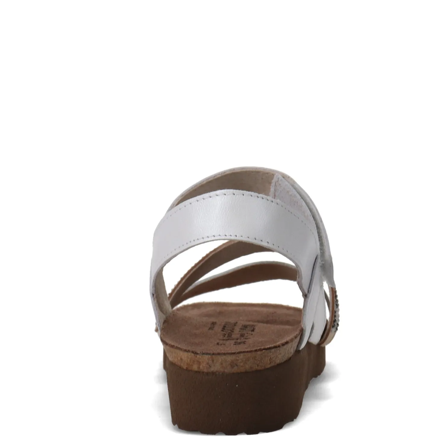 Wedges*Naot Women's , Krista Sandal White Silver