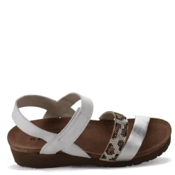 Wedges*Naot Women's , Krista Sandal White Silver