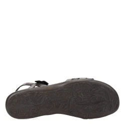 Footbed Sandals*Naot Women's , Lucy Sandal Black Gray