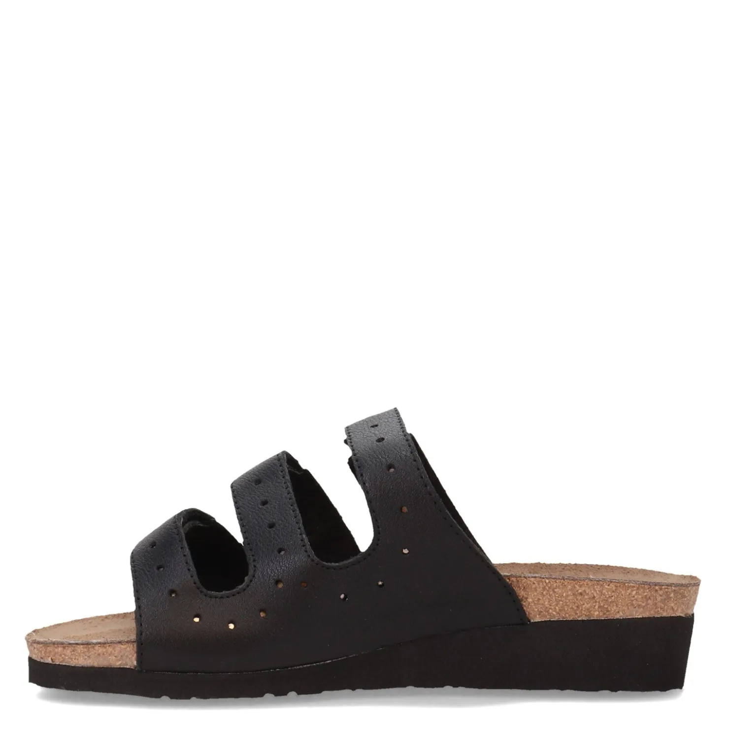 Footbed Sandals*Naot Women's , Madelyn Sandal Black/Silver