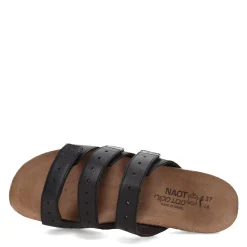 Footbed Sandals*Naot Women's , Madelyn Sandal Black/Silver