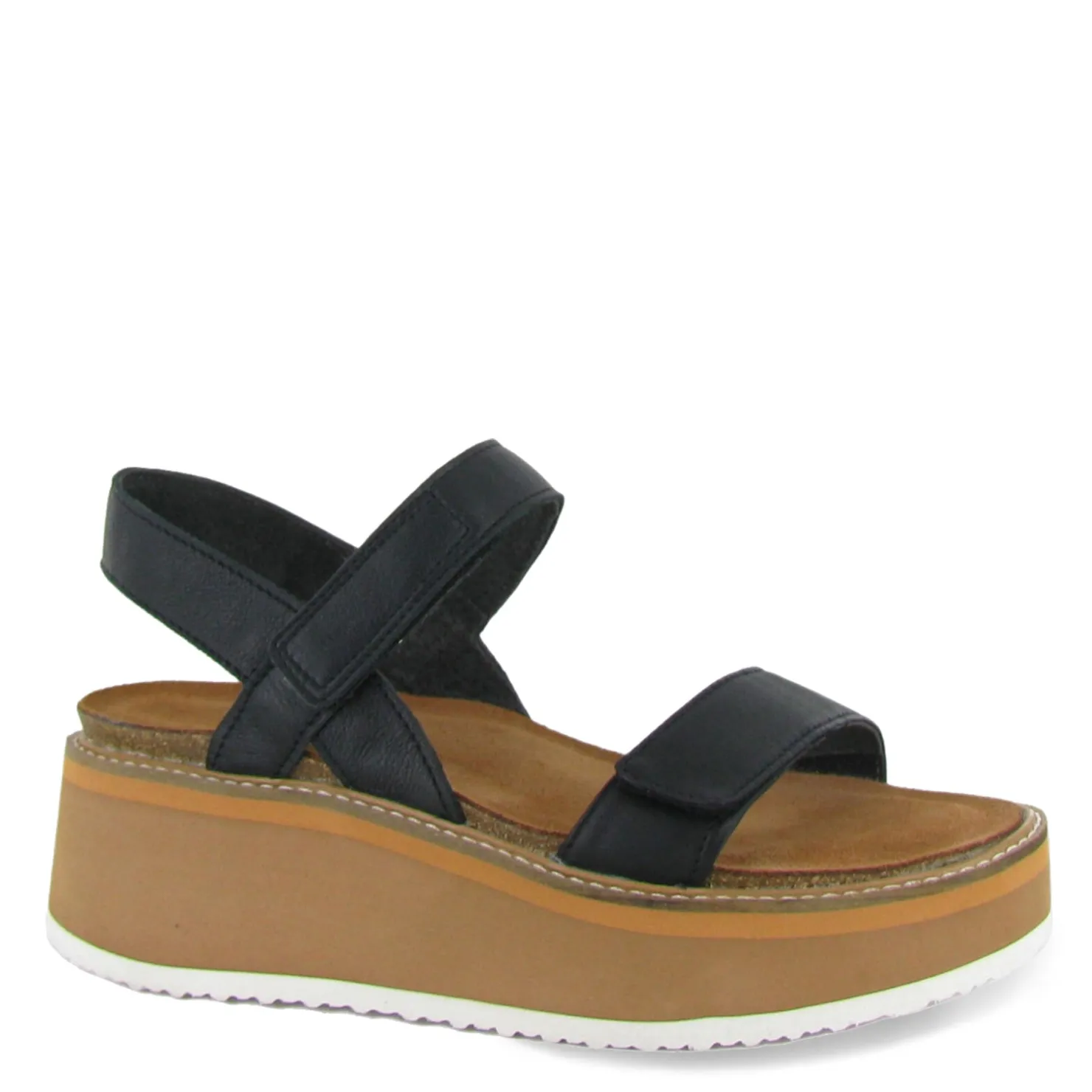 Footbed Sandals*Naot Women's , Meringue Sandal Black
