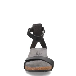 Wedges*Naot Women's , Mermaid Sandal Black