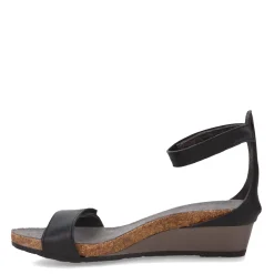 Wedges*Naot Women's , Mermaid Sandal Black