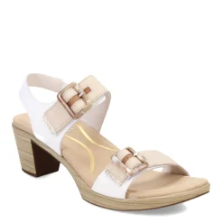 Heeled Sandals*Naot Women's , Mode Sandal White/Ivory/Brown