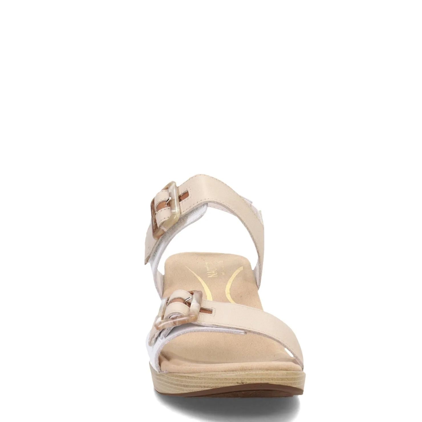 Heeled Sandals*Naot Women's , Mode Sandal White/Ivory/Brown
