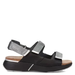 Footbed Sandals*Naot Women's , Odyssey Sandal Black/Grey/Silver
