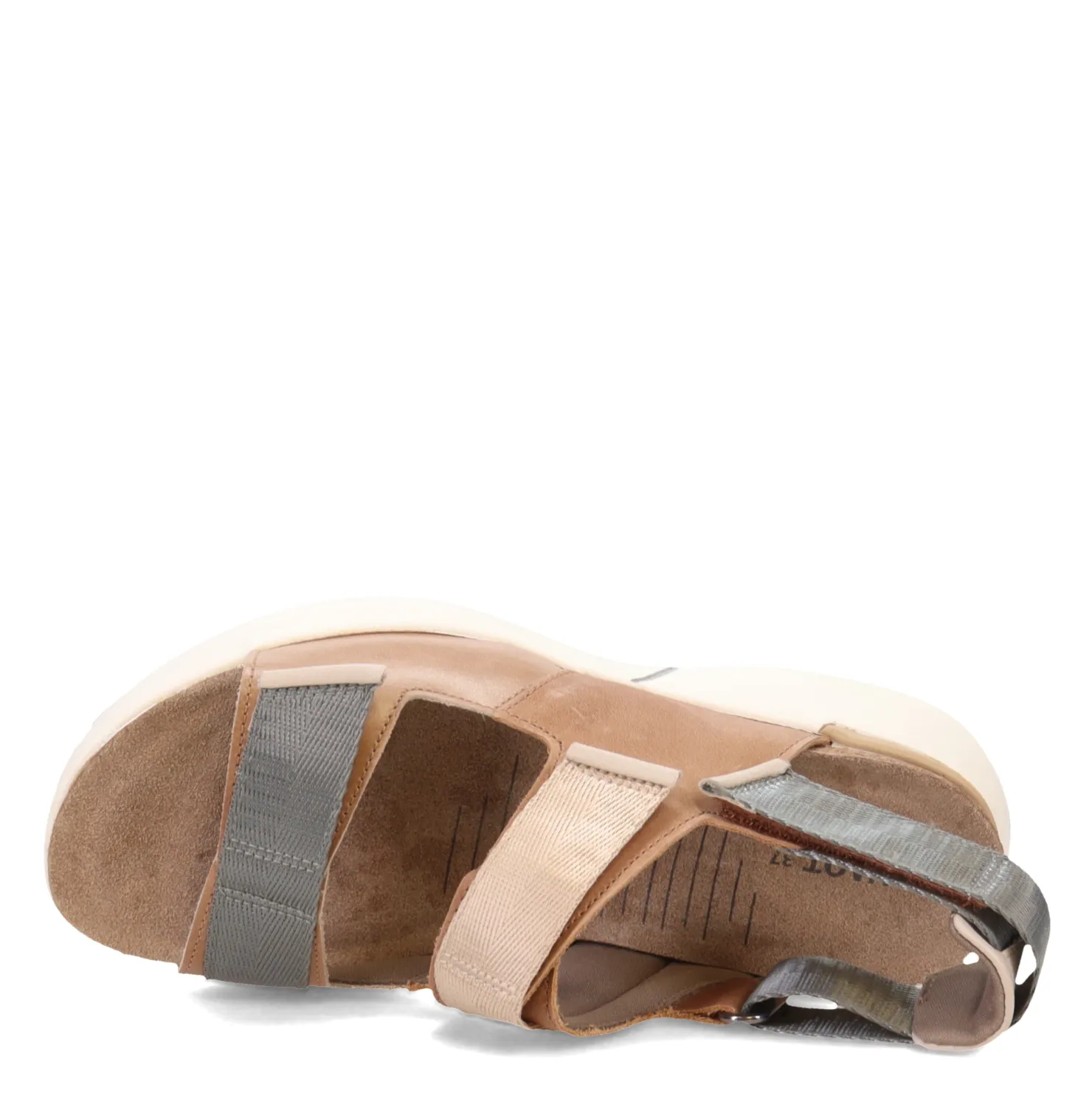Footbed Sandals*Naot Women's , Odyssey Sandal Tan/Grey/Ivory
