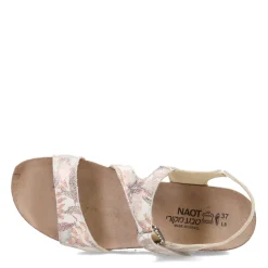 Footbed Sandals*Naot Women's , Pamela Sandal Off White Floral