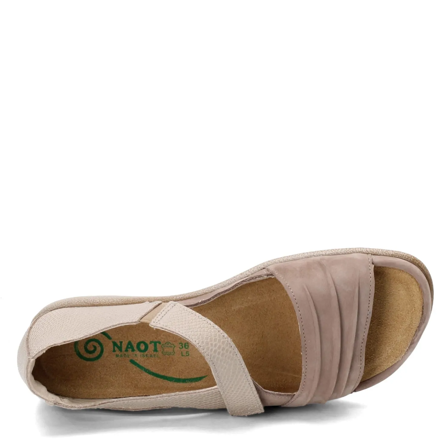 Footbed Sandals*Naot Women's , Papaki Sandal Stone/Beige