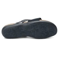 Footbed Sandals*Naot Women's , Penelope Sandal Black Metallic