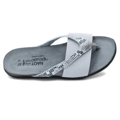 Footbed Sandals*Naot Women's , Penelope Sandal Grey Snake Print