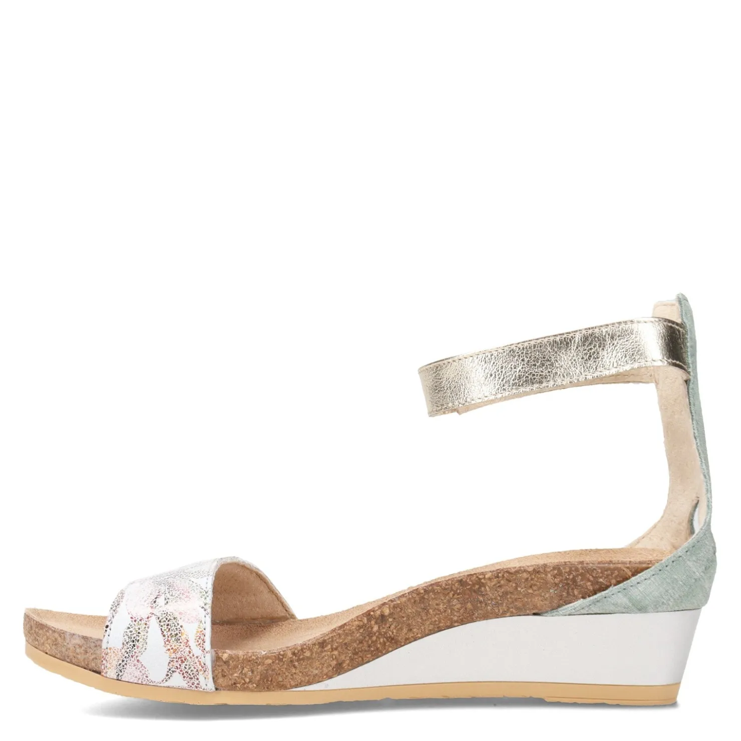 Footbed Sandals*Naot Women's , Pixie Sandal White Floral