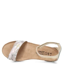 Footbed Sandals*Naot Women's , Pixie Sandal White Floral