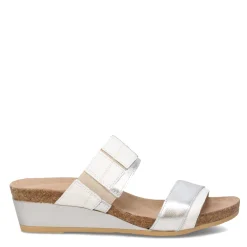 Footbed Sandals*Naot Women's , Royalty Sandal White / Silver