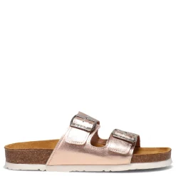 Footbed Sandals*Naot Women's , Santa Barbara Slide Sandal Rose Gold