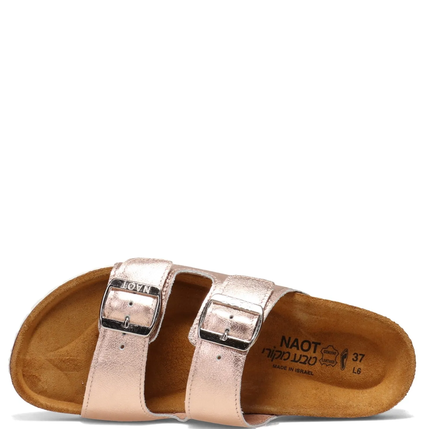 Footbed Sandals*Naot Women's , Santa Barbara Slide Sandal Rose Gold