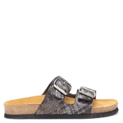 Footbed Sandals*Naot Women's , Santa Barbara Slide Sandal Metallic Mult