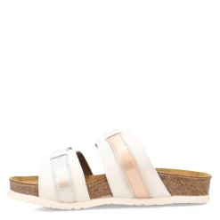 Footbed Sandals*Naot Women's , Santa Cruz Sandal Silver Metallic Multi