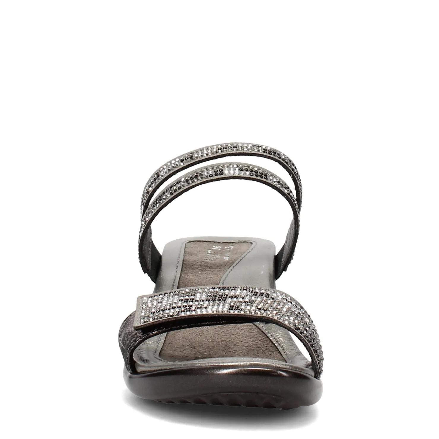 Heeled Sandals*Naot Women's , Temper Sandal Onyx Metallic