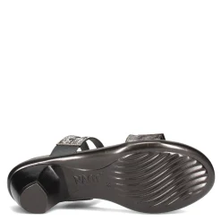Heeled Sandals*Naot Women's , Temper Sandal Onyx Metallic