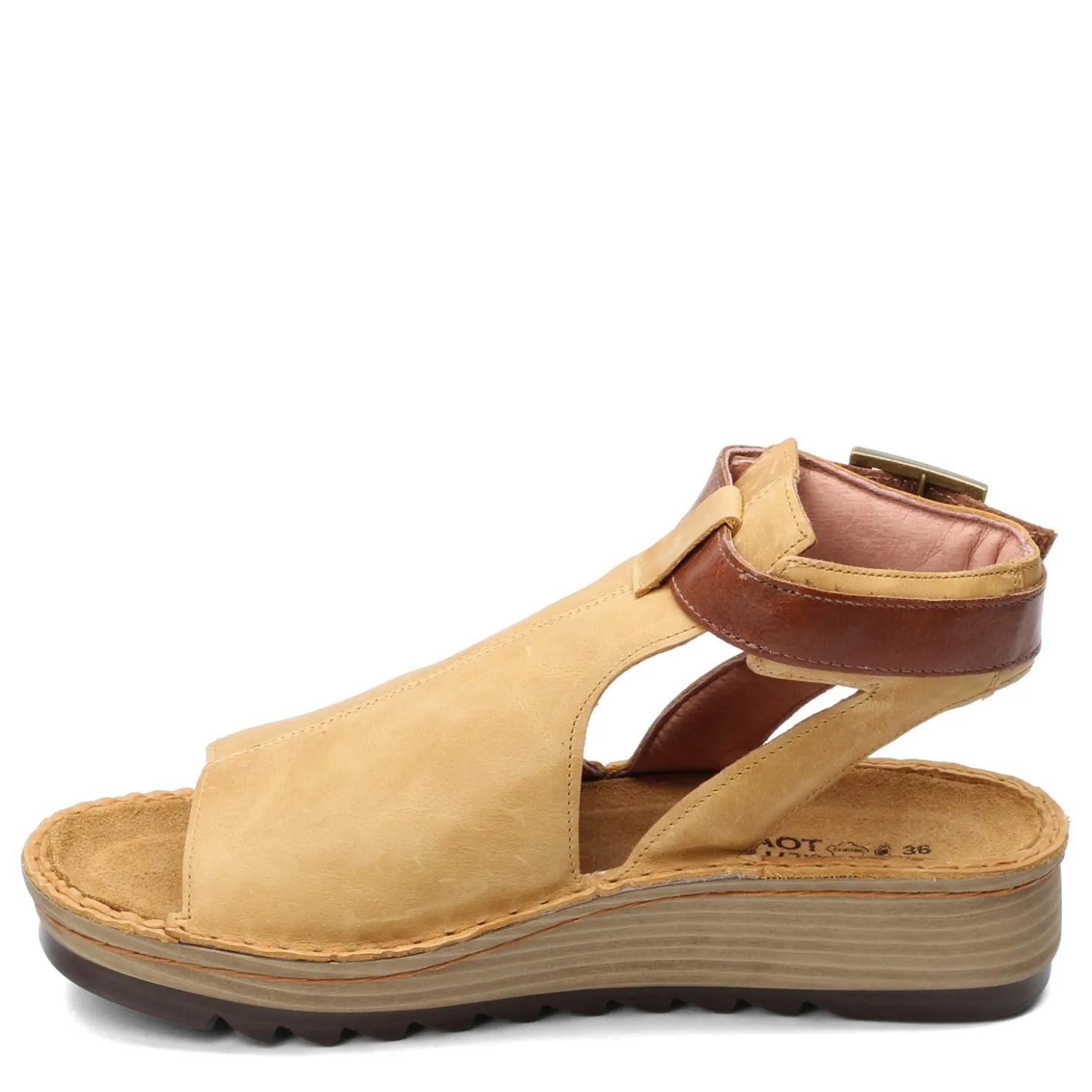 Footbed Sandals*Naot Women's , Verbena Sandal Oily Dune Nubuck