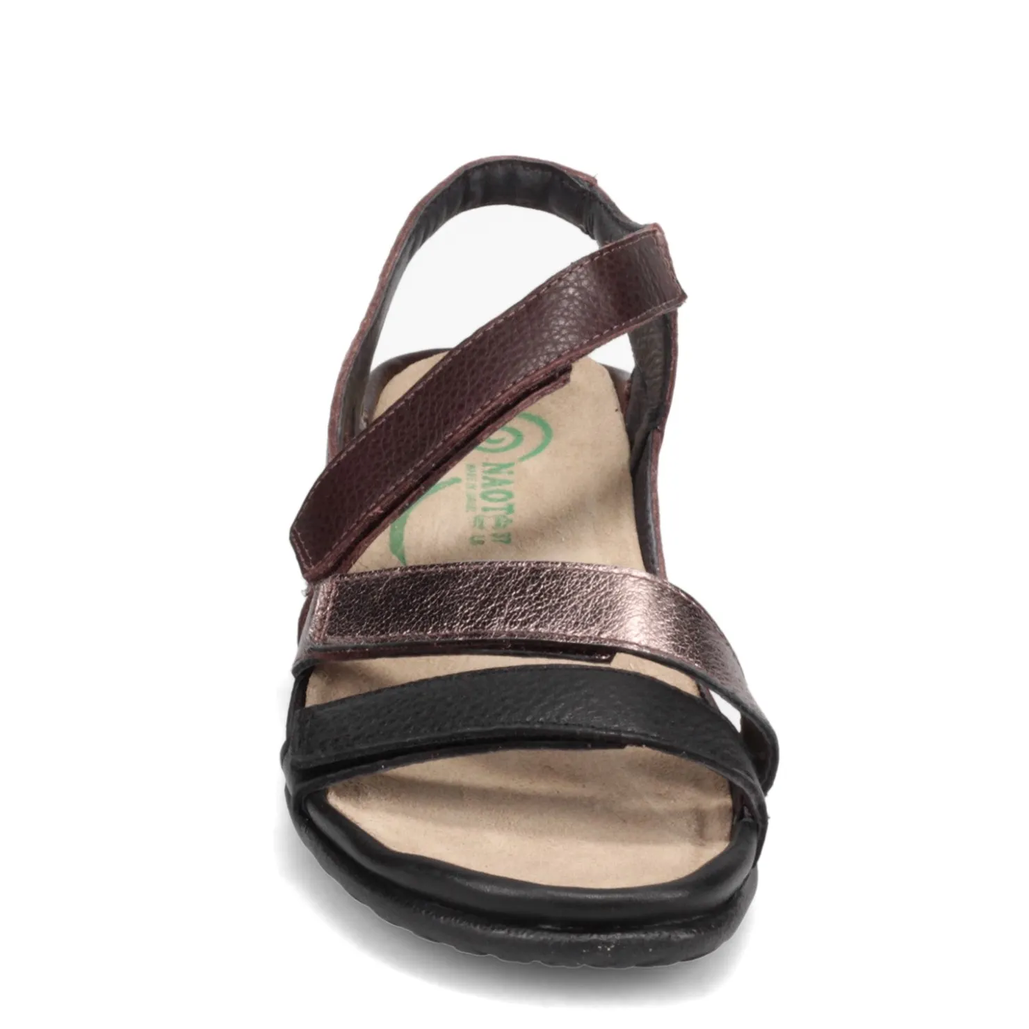 Footbed Sandals*Naot Women's , Whetu Sandal Soft Black/Radian Copper