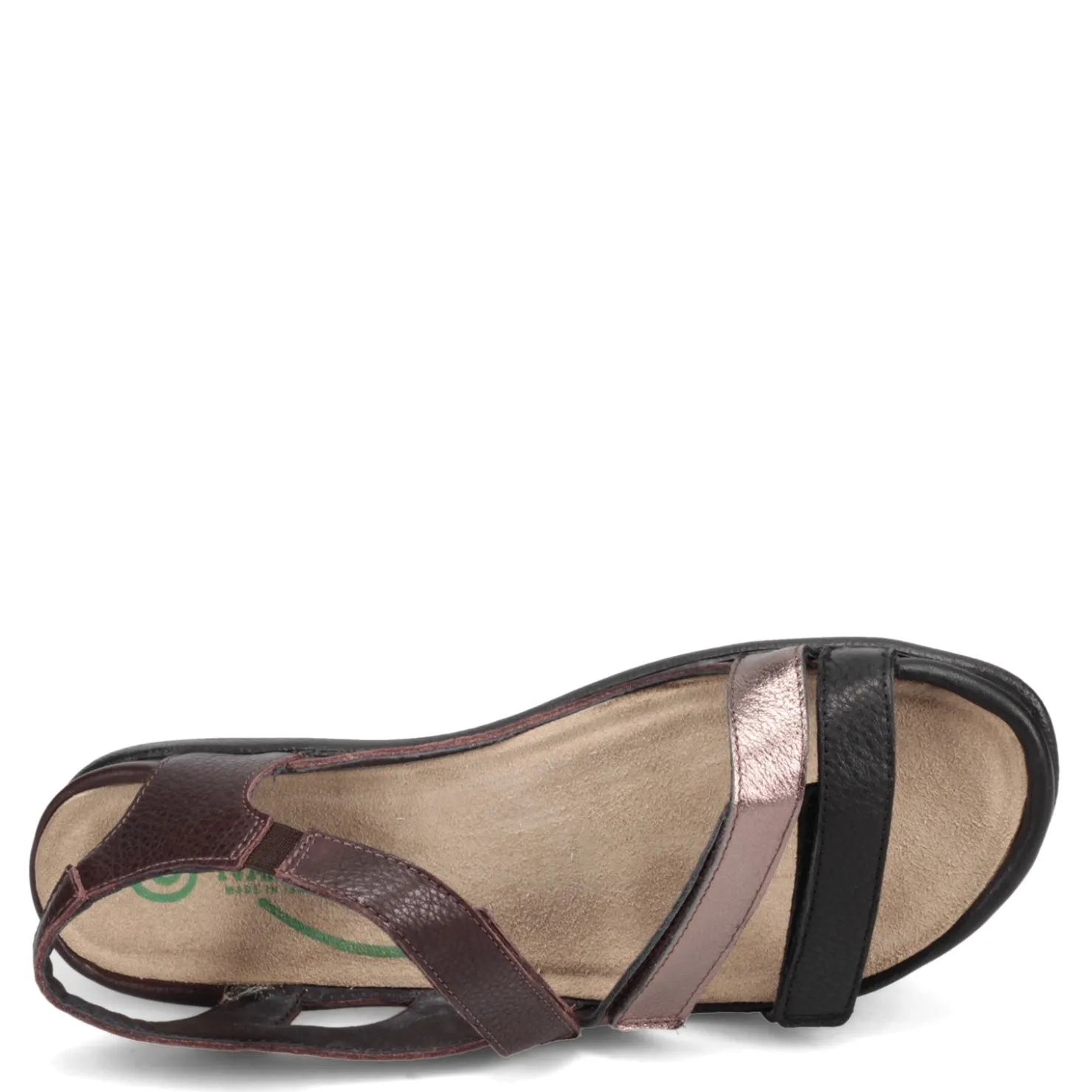 Footbed Sandals*Naot Women's , Whetu Sandal Soft Black/Radian Copper