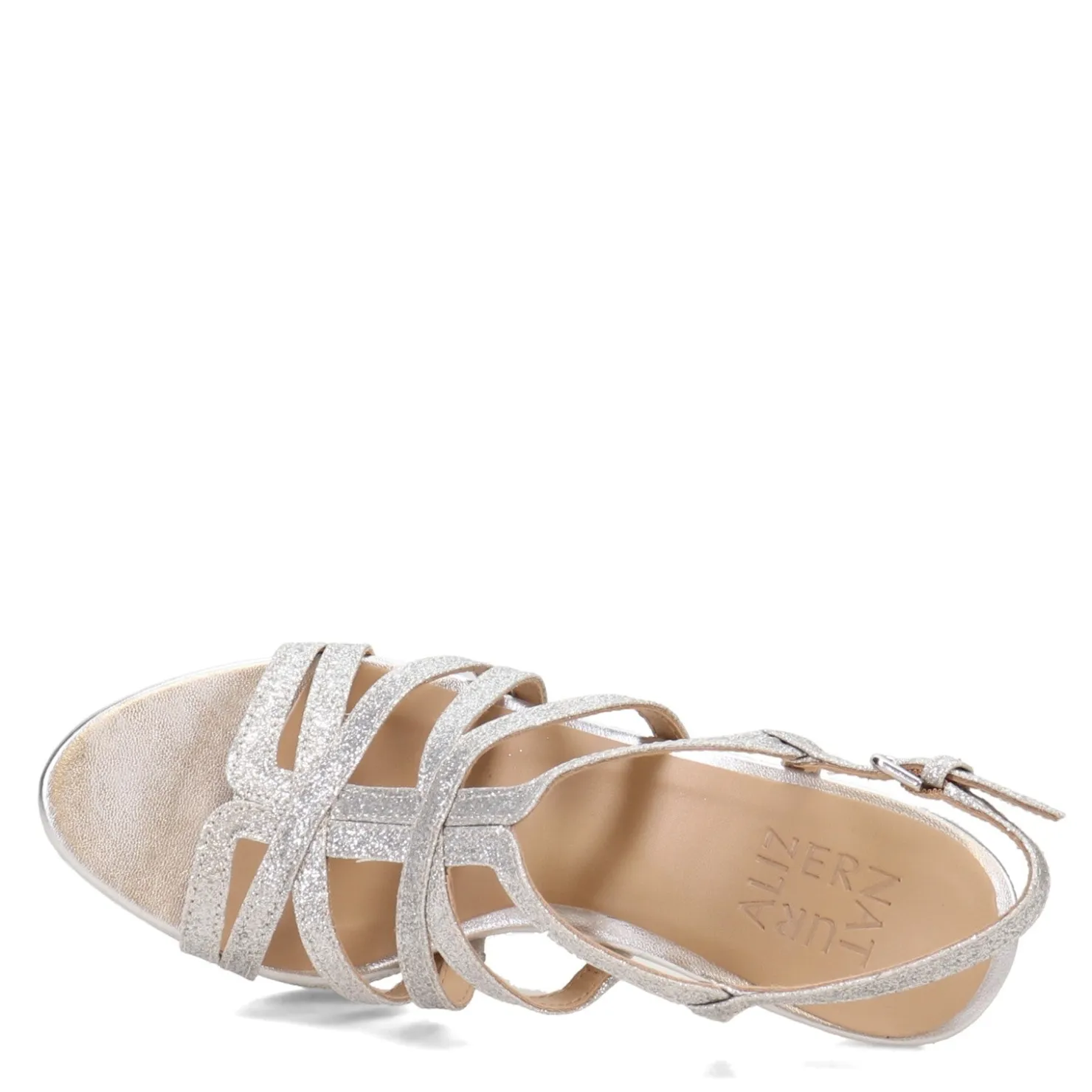 Heeled Sandals*Naturalizer Women's , Baylor Dress Sandal Silver