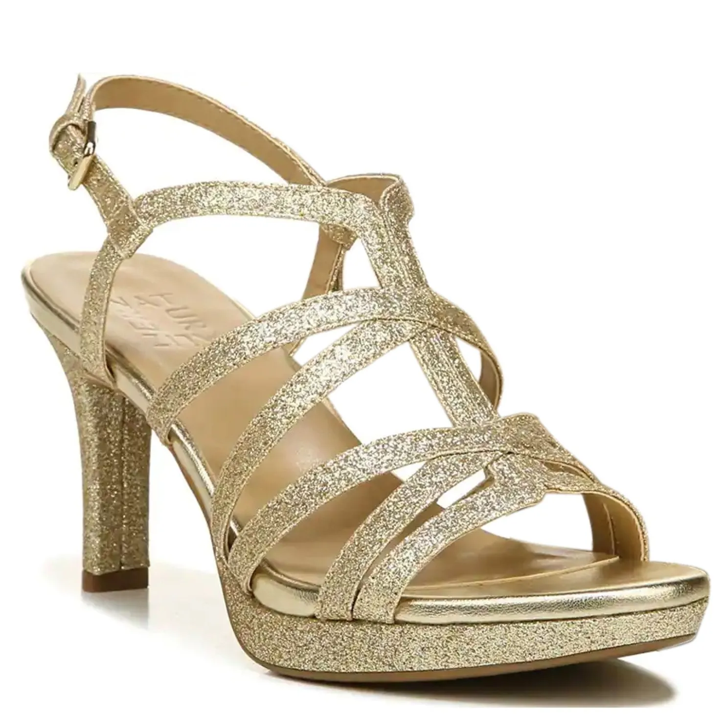 Heeled Sandals*Naturalizer Women's , Baylor Dress Sandal Gold