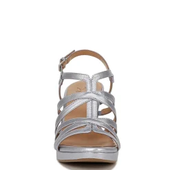 Heeled Sandals*Naturalizer Women's , Baylor Sandal Blue Metallic