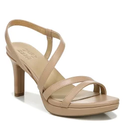 Heeled Sandals*Naturalizer Women's , Brenta Strappy Sandal Beige