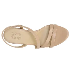 Heeled Sandals*Naturalizer Women's , Brenta Strappy Sandal Beige