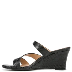 Wedges*Naturalizer Women's , Breona Sandal Black Snake Print