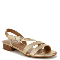 Heeled Sandals*Naturalizer Women's , Hilma Sandal Dark Gold Faux Leather